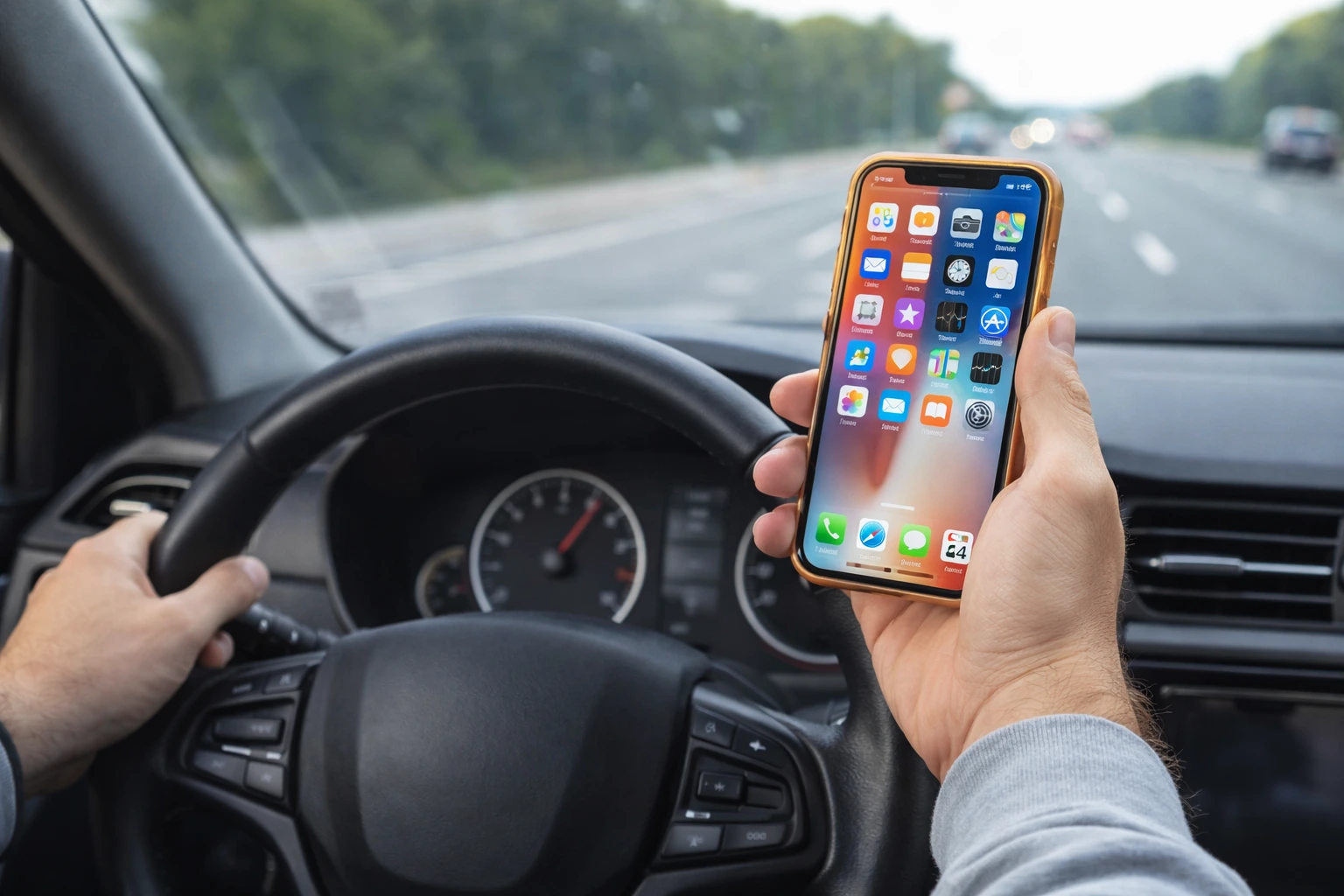 Fleet compliance mobile phone use risk