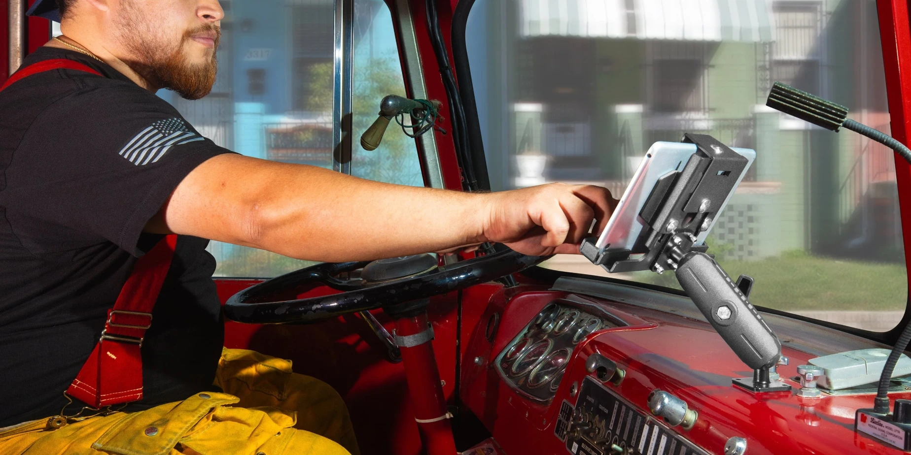 Public safety vehicle mounting solutions for fire trucks and emergency vehicles