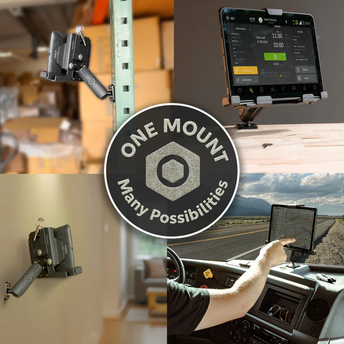 Vehicle tablet and phone mounting solution