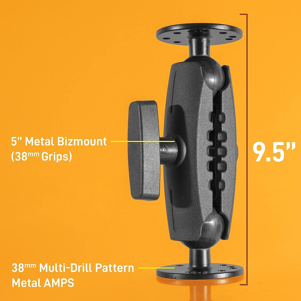 iBOLT 38mm / 1.5 inch Metal Circular AMPS to Metal Circular AMPS Drill Base Mount