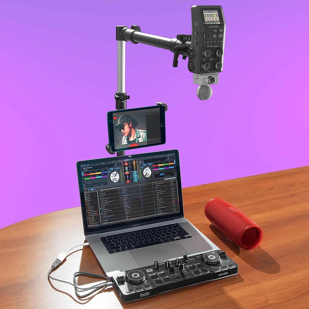 iBOLT Stream-Cast Overhead Camera Rig Desk Mount for DSLR Cameras for Top Down and Front Facing Photography