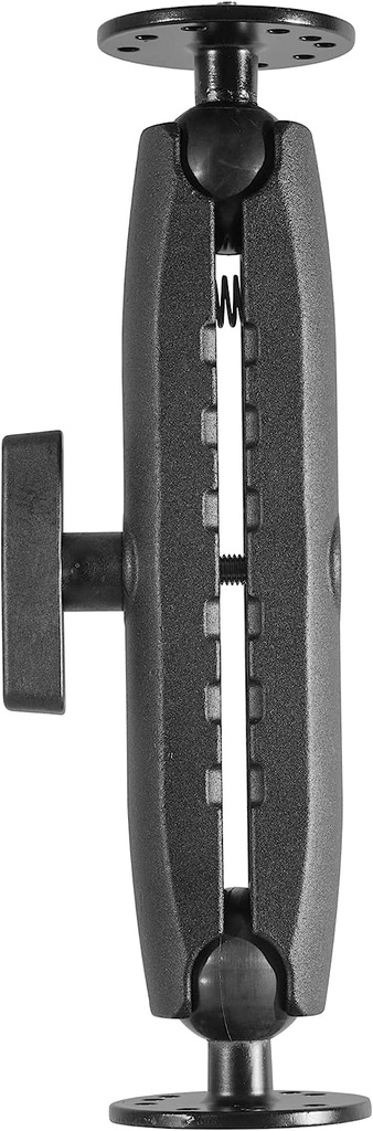 iBOLT 38mm / 1.5 inch Metal Circular AMPS Pattern to ¼ 20” Metal Camera Screw Dual Ball Mount- Featuring a 8.5-inch Aluminum 38mm Bizmount Arm