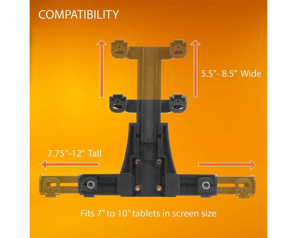 iBolt Dock'n Lock DynaMount AMPS w/ 2" Single Socket Arm Locking Drill Base Mount for All 7"-10" Tablets for Trucks, ELD's, Wall Mounting, Sprinter Vans, etc.