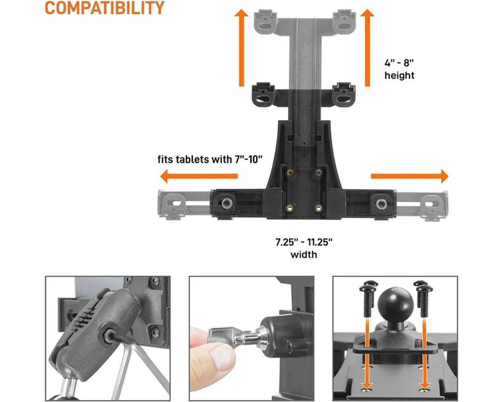iBOLT Dock’n Lock Bizmount™ - Forklift Locking Tablet Mount