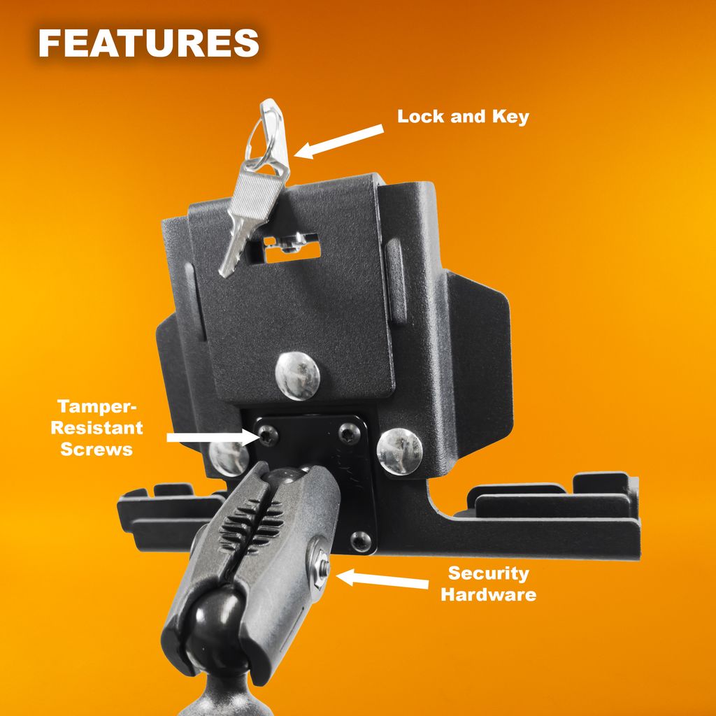 iBOLT TabDock Flexpro Fleet- Heavy Duty Metal Seat Rail Mount