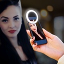Rechargeable LED Clip-On Ring Light for SmartPhones and Tablets