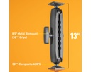 iBOLT 38mm / 1.5 inch Composite Rectangular AMPS Pattern to AMPS Pattern Drill Base