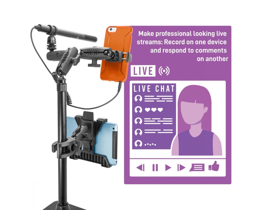iBOLT Stream-Cast Creator Custom mount kit with over 60 variations- great for live streaming tutorial videos and photos