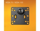 iBOLT VESA 100/75 Plate with 38mm Ball