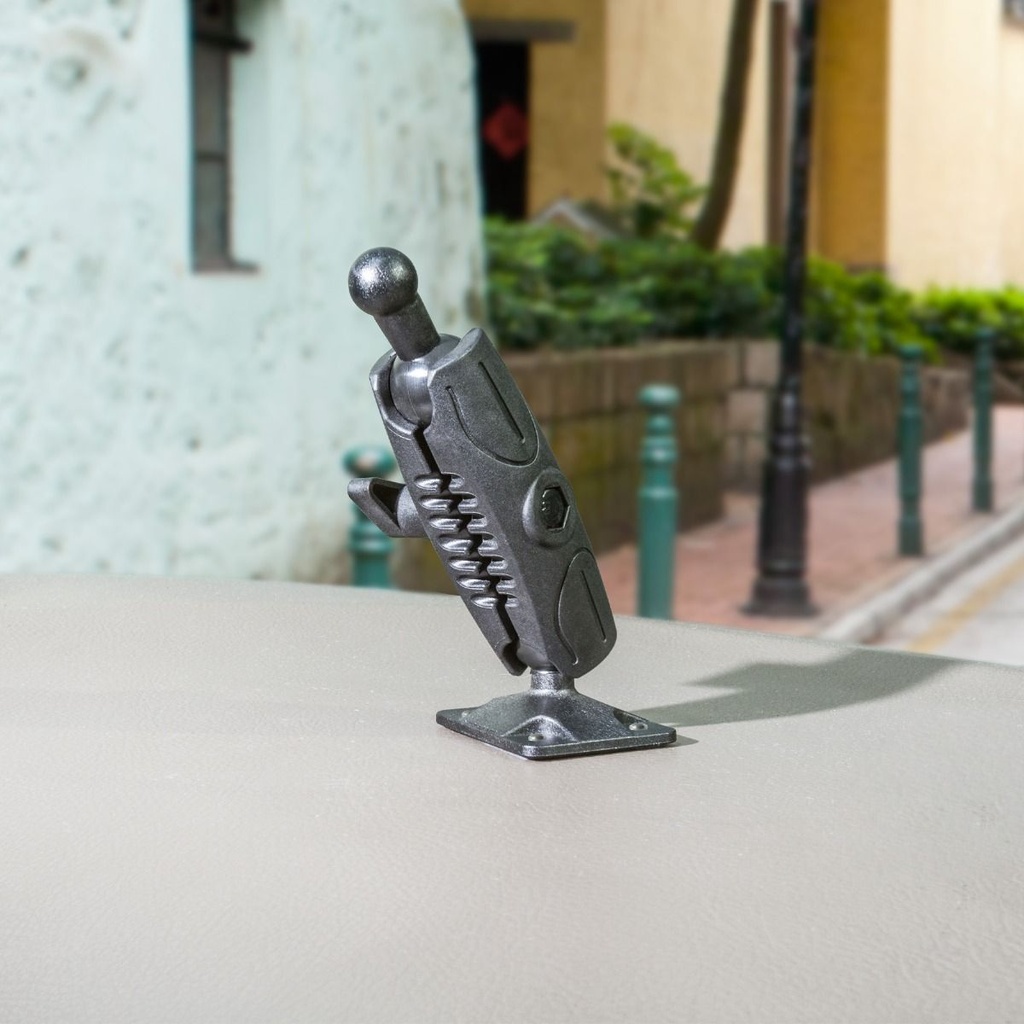 iBOLT 17mm Dual Ball to AMPs Drill Base Mount compatible w/ Garmin GPS and iBOLT Phone Holders