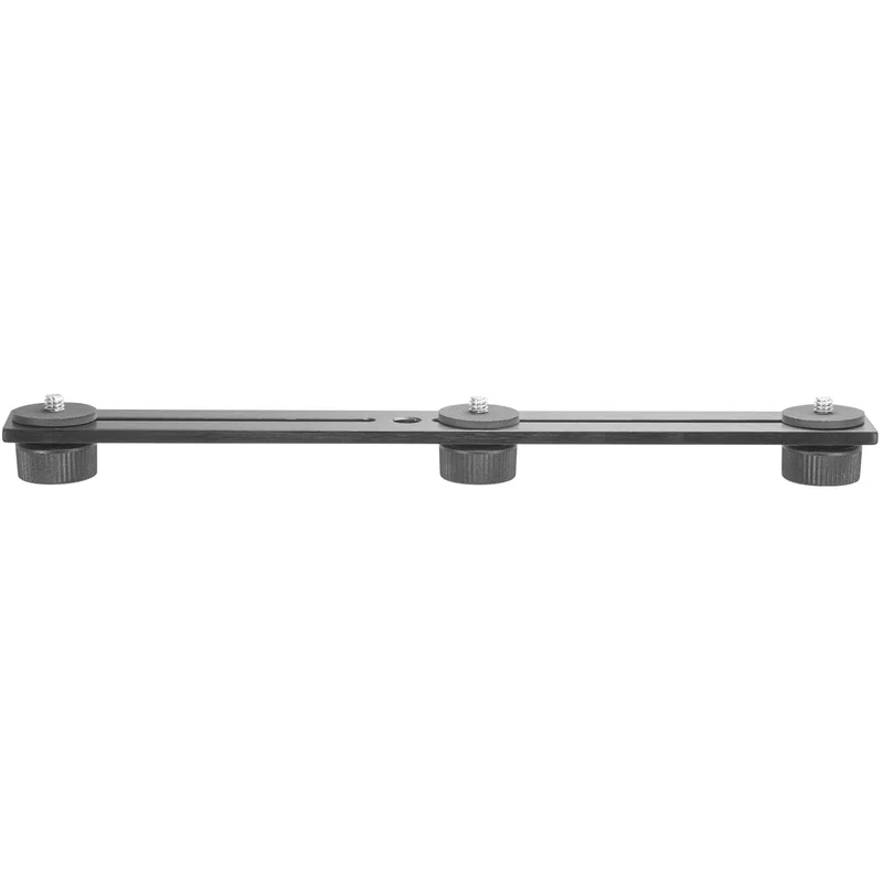 [23522] iBOLT 10 inch Tripod Camera Slider Bar with 3 Camera Screw
