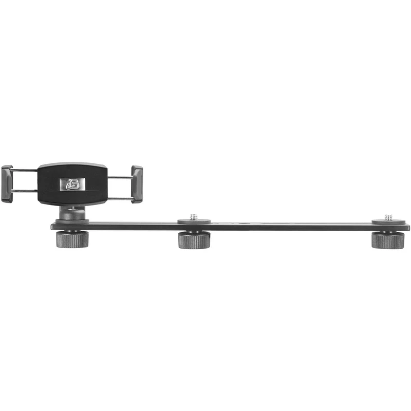 iBOLT 10 inch Tripod Camera Slider Bar with 3 Camera Screw