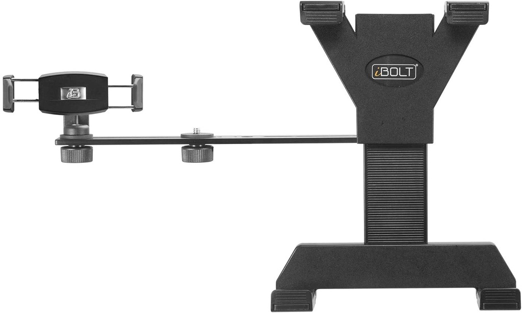 iBOLT 10 inch Tripod Camera Slider Bar with 3 Camera Screw