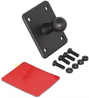iBOLT 17mm Ball AMPS Adapter Plate with Bolt, Nuts, Adhesive
