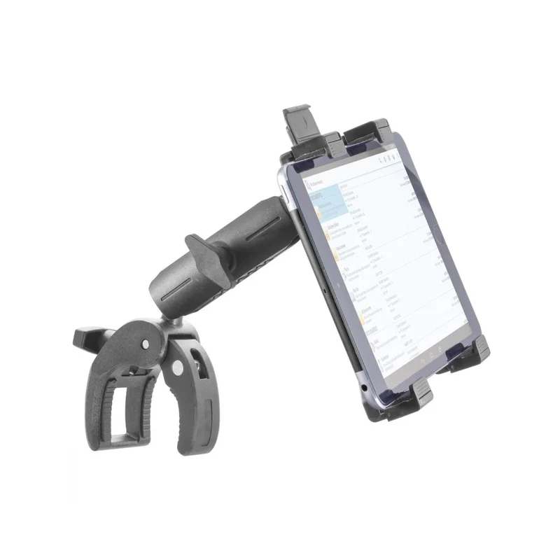 iBOLT TabDock Bizmount Clamp Heavy Duty Post/Pole Mount for Stationary Bikes, Gym Equipment, Treadmills, Ellipticals, Carts, Wheelchairs