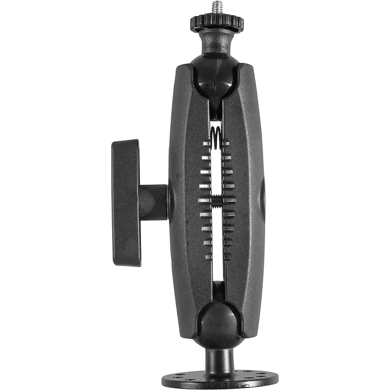 iBolt 38mm / 1.5 inch Metal Circular AMPS Pattern to ¼ 20” Composite Camera Screw Dual Ball Mount- Featuring a 5.75-inch Composite 38mm Bizmount Ar