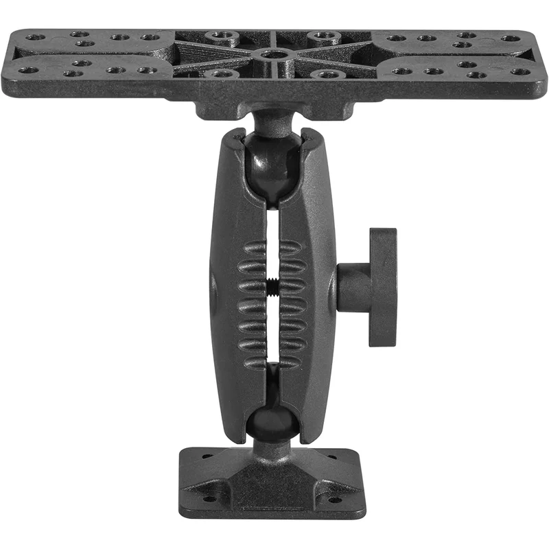 [IBAMPS-34219] iBOLT 25mm / 1 inch Composite Universal Marine Electronic Fish Finder to Composite Rectangular AMPS Pattern Drill Base