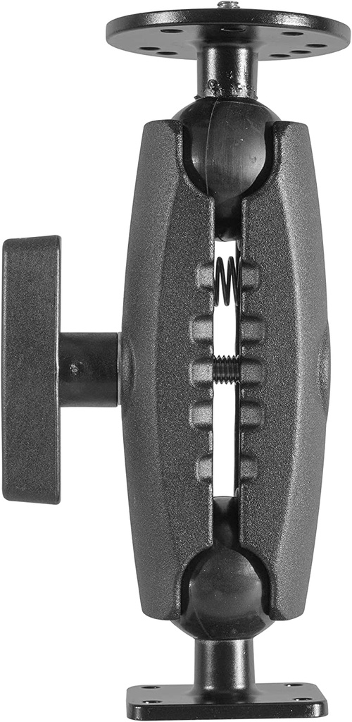 iBolt 38mm / 1.5 inch Metal Rectangular AMPS Pattern to ¼ 20” Metal Camera Screw Dual Ball Mount