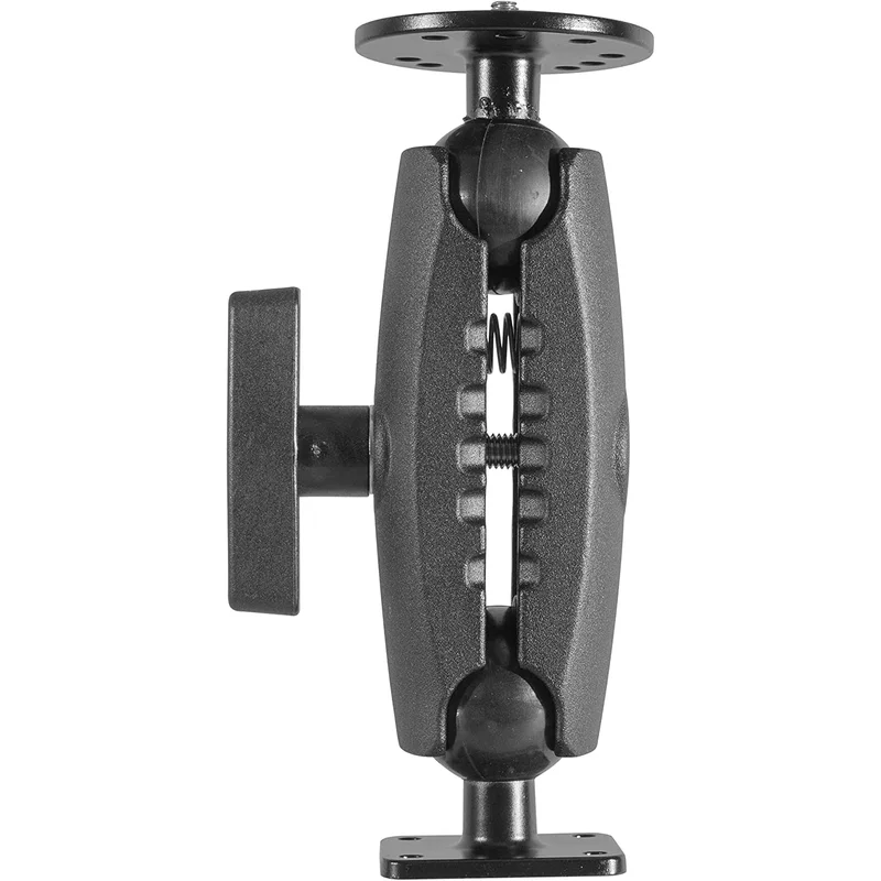 iBolt 38mm / 1.5 inch Metal Rectangular AMPS Pattern to ¼ 20” Metal Camera Screw Dual Ball Mount