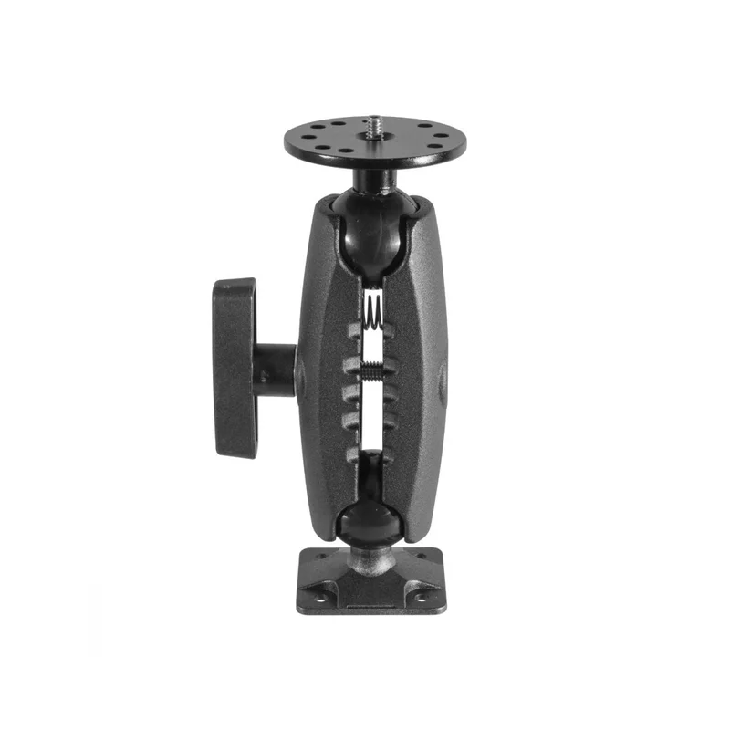 iBolt 38mm / 1.5 inch Composite Rectangular AMPS Pattern to ¼ 20” Metal Camera Screw Dual Ball Mount