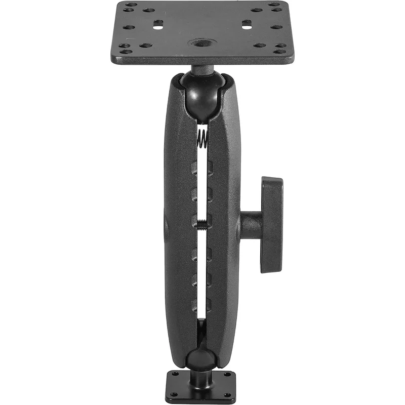 iBOLT 38mm / 1.5 inch Metal Rectangular AMPS to VESA 75 x 75 / VESA 100 x 100 8.5 inch Dual Ball Mount