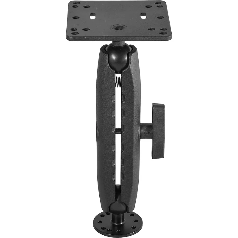 iBOLT 38mm / 1.5 inch Metal Circular AMPS Pattern to VESA 75 x 75 / VESA 100 x 100 Dual Ball Mount for Monitors, Displays, TV
