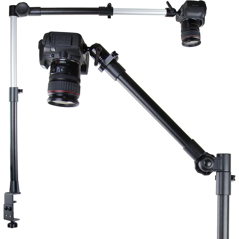iBOLT Stream-Cast Overhead Camera Rig Desk Mount for DSLR Cameras for Top Down and Front Facing Photography