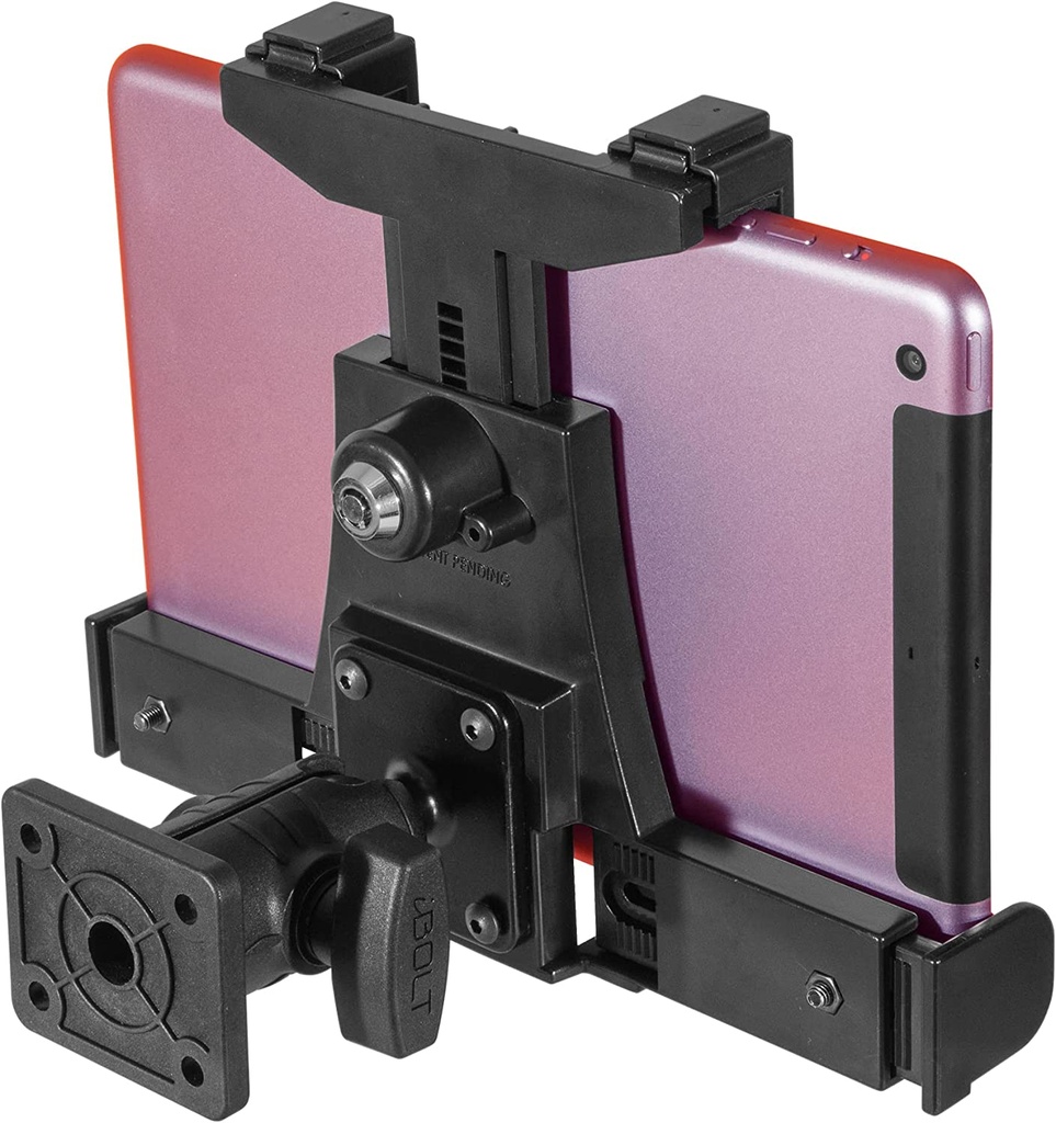 iBolt Dock'n Lock DynaMount AMPS w/ 2" Single Socket Arm Locking Drill Base Mount for All 7"-10" Tablets