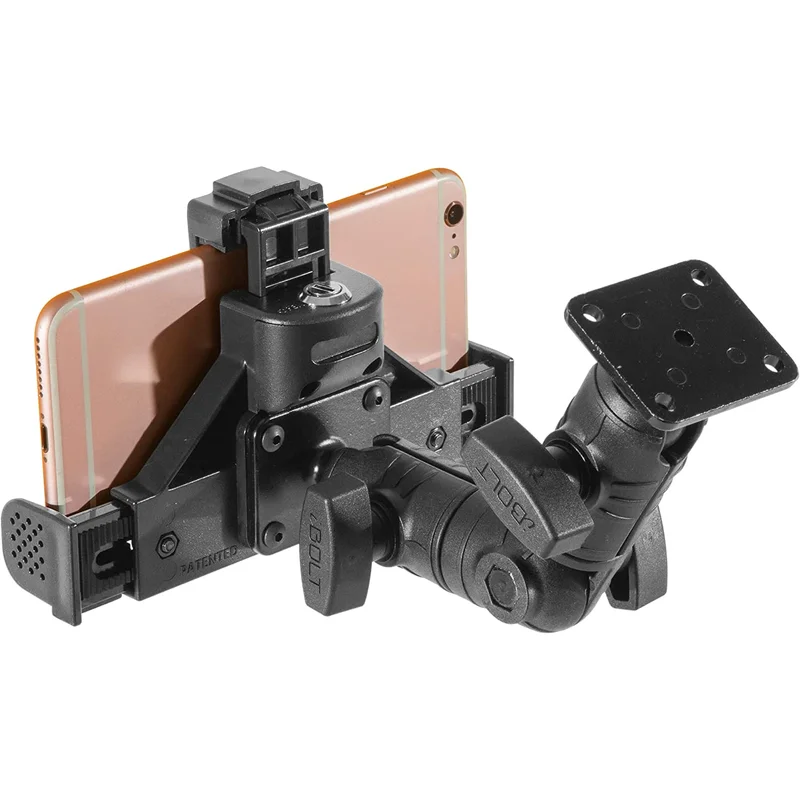 iBOLT Phone Lock'n Dock DynaMount 360- Heavy Duty Locking Multi-Angle Drill Base SmartPhone Mount