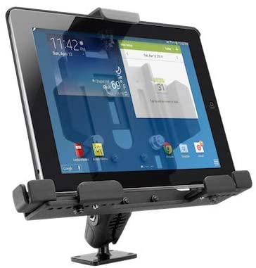iBOLT TabDock Bizmount Flexpro Heavy Duty Metal Seat Rail Mount w/ 1-inch ball extension arm for All 7-10 Tablets for Cars iPad, Galaxy Tab Vans Large Trucks: Great for Telematics and Fleets 