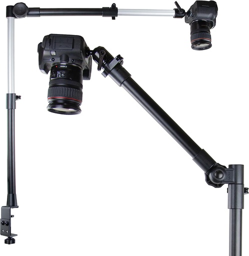 [IBCM-34623] iBOLT Stream-Cast Overhead Camera Rig Desk Mount for DSLR Cameras for Top Down and Front Facing Photography